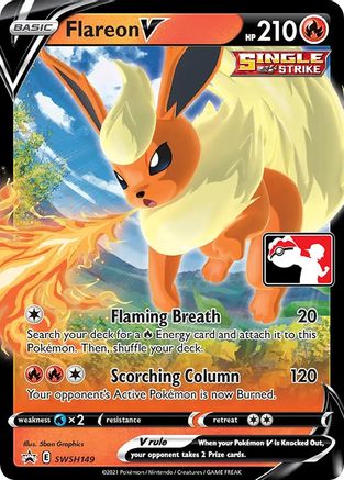 Flareon V (SWSH149) [Prize Pack Series One] | Silver Goblin