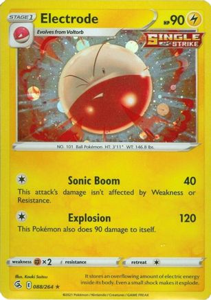 Electrode (088/264) (Cosmos Holo) [Sword & Shield: Fusion Strike] | Silver Goblin