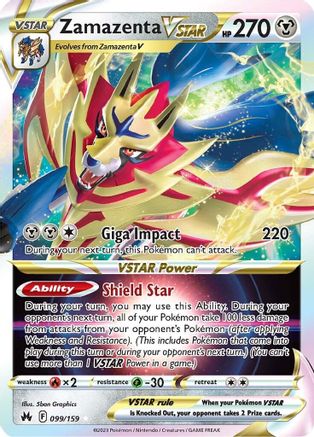 Zamazenta VSTAR (099/159) [Sword & Shield: Crown Zenith] | Silver Goblin