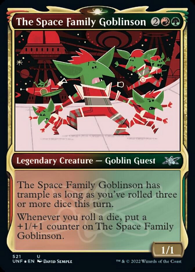 The Space Family Goblinson (Showcase) (Galaxy Foil) [Unfinity] | Silver Goblin