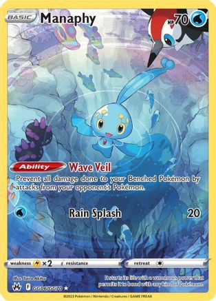 Manaphy (GG06) Holofoil - Crown Zenith