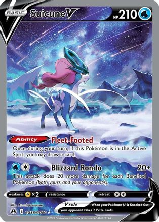 Suicune V (GG38) Holofoil - Crown Zenith