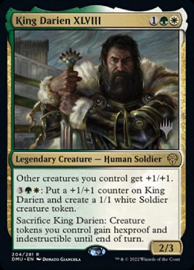 King Darien XLVIII (Promo Pack) [Dominaria United Promos] | Silver Goblin