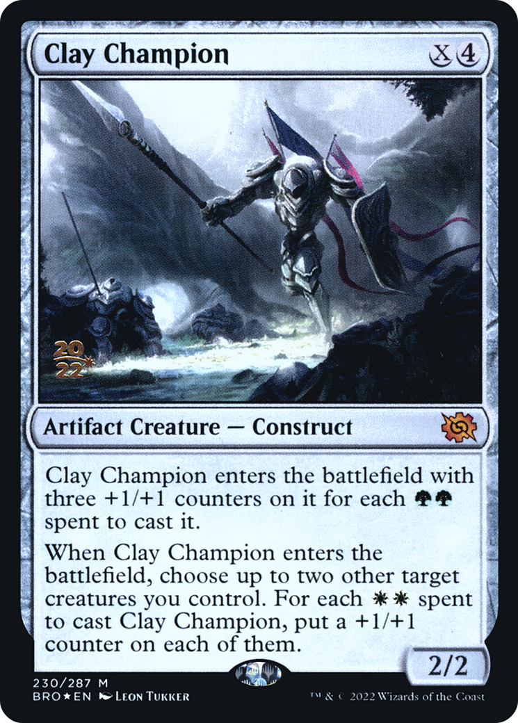 Clay Champion [The Brothers' War Prerelease Promos] | Silver Goblin