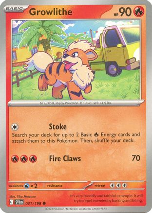 Growlithe (031/198) [Scarlet & Violet: Base Set] | Silver Goblin