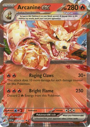 Arcanine ex (32) Holofoil - Scarlet & Violet