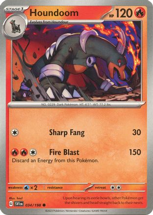 Houndoom (034/198) [Scarlet & Violet: Base Set] | Silver Goblin