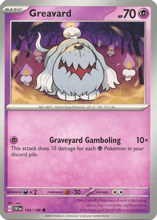 Greavard (104/198) [Scarlet & Violet: Base Set] | Silver Goblin