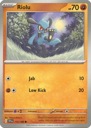 Riolu (112/198) [Scarlet & Violet: Base Set] | Silver Goblin