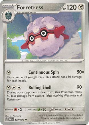 Forretress (139/198) [Scarlet & Violet: Base Set] | Silver Goblin