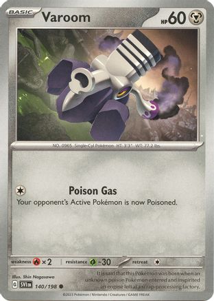 Varoom (140/198) [Scarlet & Violet: Base Set] | Silver Goblin