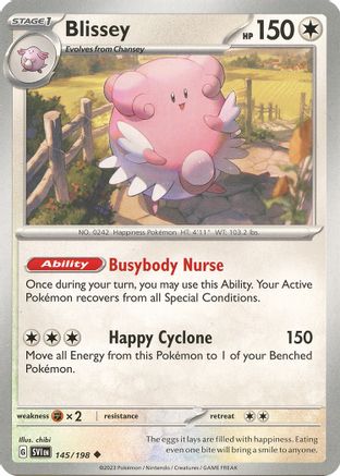 Blissey (145/198) [Scarlet & Violet: Base Set] | Silver Goblin