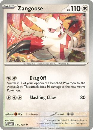 Zangoose (147/198) [Scarlet & Violet: Base Set] | Silver Goblin