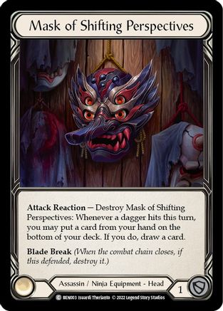 Mask of Shifting Perspectives  (BEN003) - Blitz Deck: Outsiders - Benji | Silver Goblin