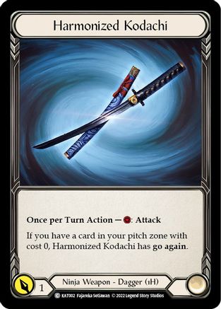 Harmonized Kodachi  (KAT002) - Blitz Deck: Outsiders - Katsu | Silver Goblin