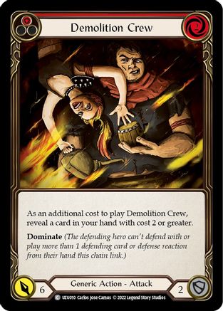 Demolition Crew (Red)  (UZU010) - Blitz Deck: Outsiders - Uzuri | Silver Goblin