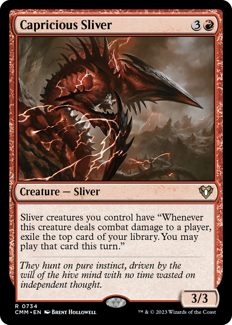 Capricious Sliver [Commander Masters] | Silver Goblin