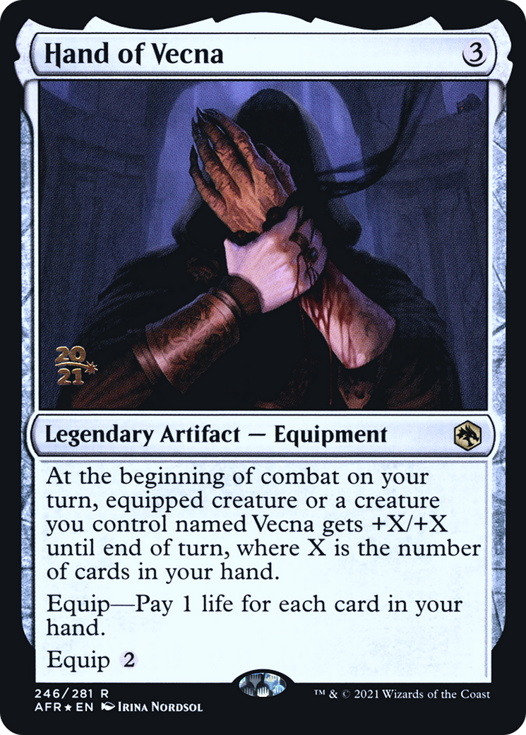 Hand of Vecna [Dungeons & Dragons: Adventures in the Forgotten Realms Prerelease Promos] | Silver Goblin