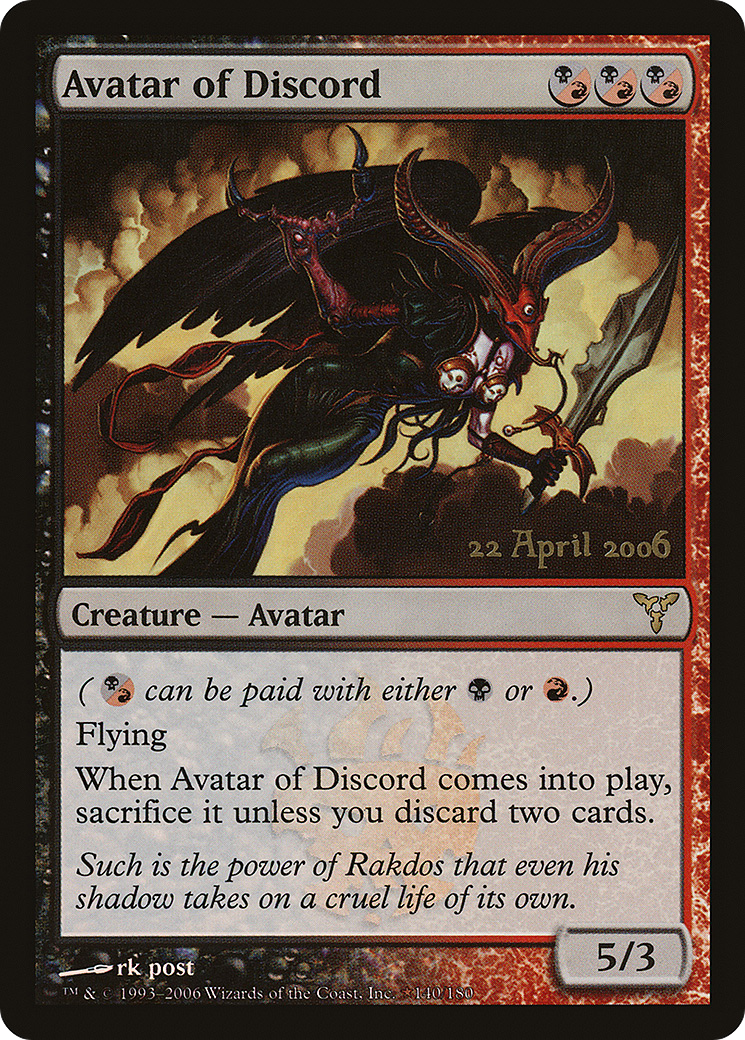 Avatar of Discord [Dissension Promos] | Silver Goblin