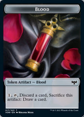 Blood // Vampire (007) Double-Sided Token [Innistrad: Crimson Vow Tokens] | Silver Goblin