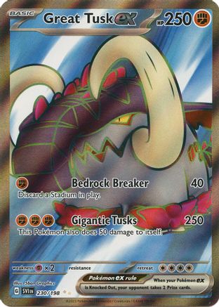 Great Tusk ex (230) Holofoil - Scarlet & Violet