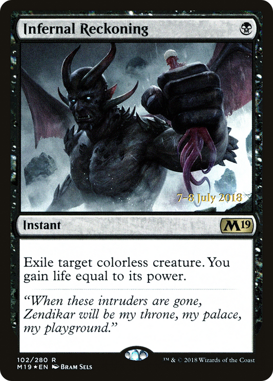 Infernal Reckoning [Core Set 2019 Prerelease Promos]