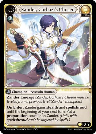 Zander, Corhazi's Chosen (015) [Dawn of Ashes: Alter Edition]