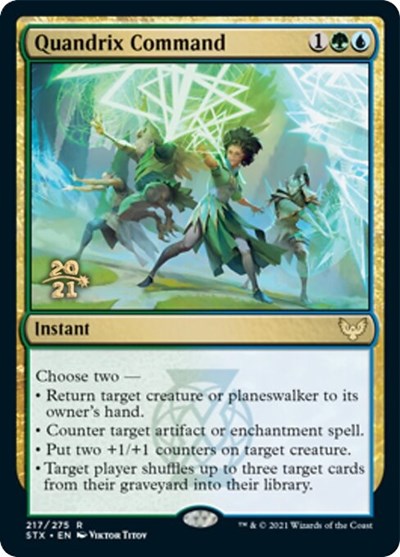 Quandrix Command [Strixhaven: School of Mages Prerelease Promos] | Silver Goblin