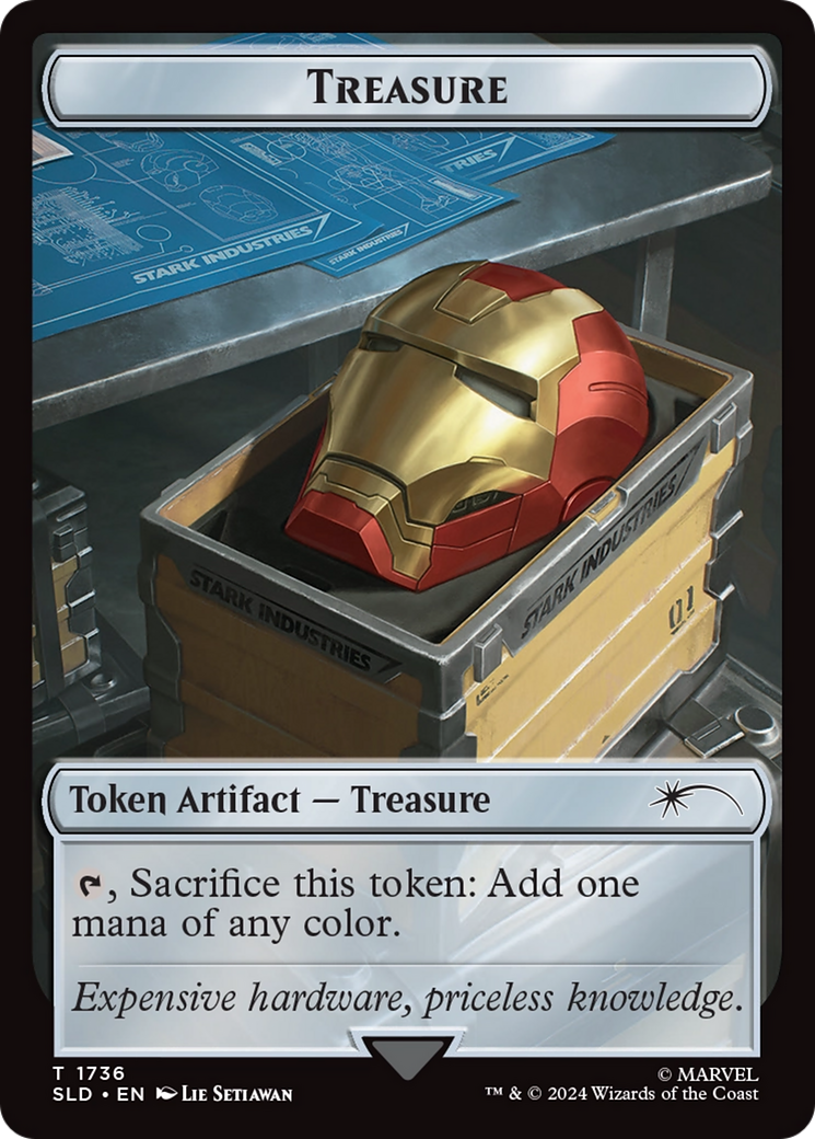 Treasure Token (1736) (Rainbow Foil) [Secret Lair Drop Series] | Silver Goblin