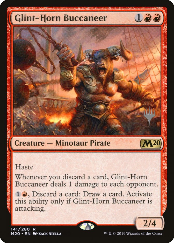 Glint-Horn Buccaneer (Promo Pack) [Core Set 2020 Promos] | Silver Goblin