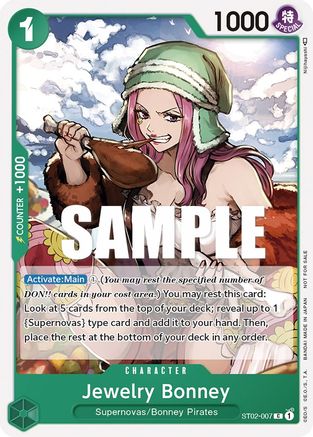 Jewelry Bonney (Tournament Pack Vol. 3) [Participant]  (ST02-007) - One Piece Promotion Cards | Silver Goblin