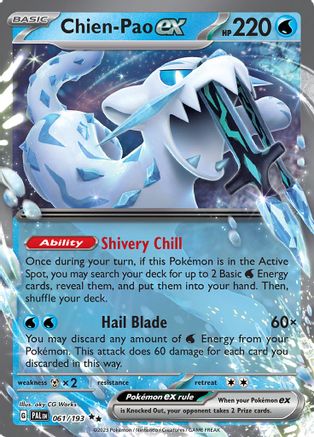 Chien-Pao ex (61) Holofoil - Paldea Evolved