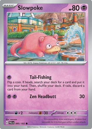 Slowpoke (85) Reverse Holofoil - Paldea Evolved