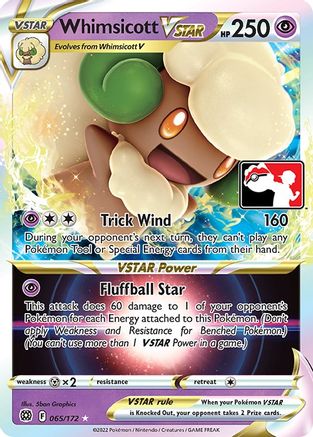 Whimsicott VSTAR (065/172) [Prize Pack Series Two] | Silver Goblin