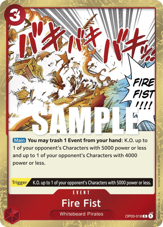 Fire Fist (OP03-018) Foil