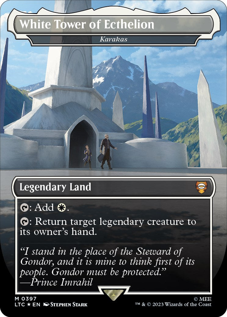 White Tower of Ecthelion - Karakas (Surge Foil Realms and Relics) [The Lord of the Rings: Tales of Middle-Earth Commander] | Silver Goblin