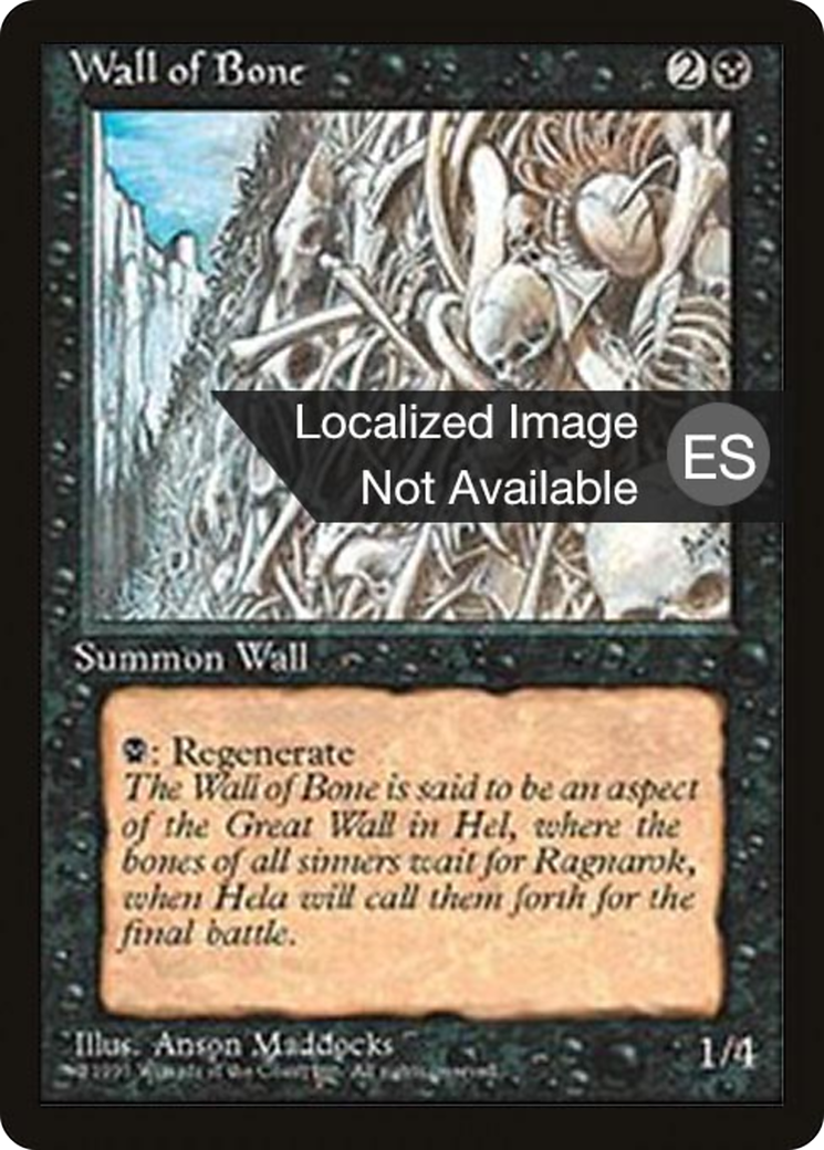 Wall of Bone [Fourth Edition (Foreign Black Border)] | Silver Goblin