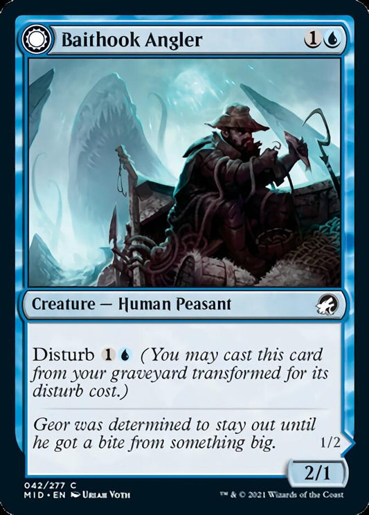 Baithook Angler // Hook-Haunt Drifter [Innistrad: Midnight Hunt] Foil