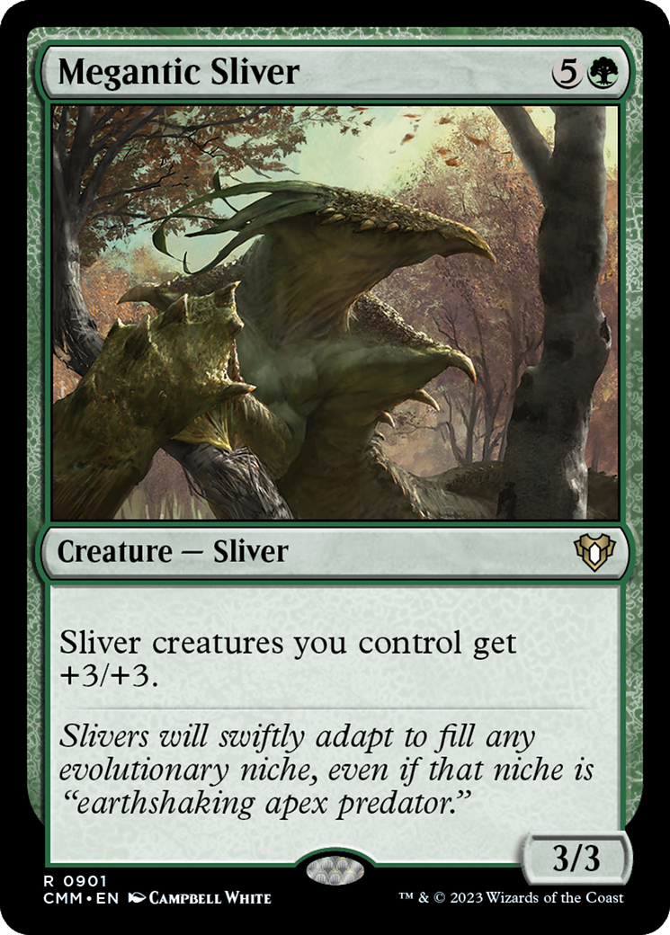 Megantic Sliver [Commander Masters] | Silver Goblin