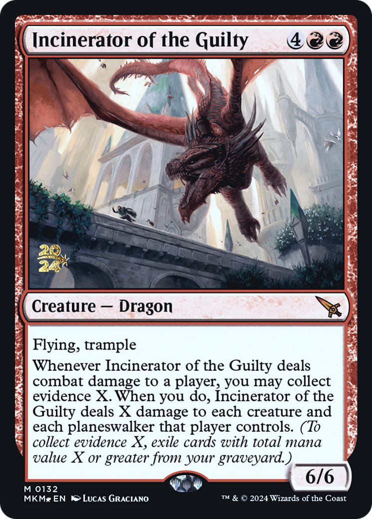 Incinerator of the Guilty [Murders at Karlov Manor Prerelease Promos] | Silver Goblin