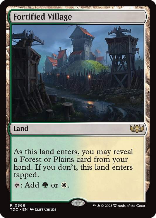 Fortified Village (366) - Commander: Tarkir: Dragonstorm