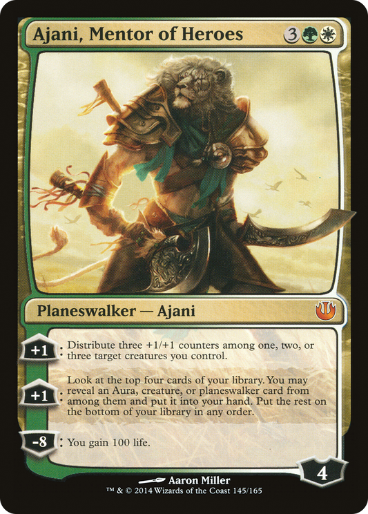 Ajani, Mentor of Heroes [Journey into Nyx] Foil