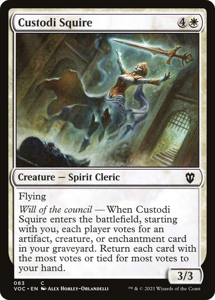 Custodi Squire [Innistrad: Crimson Vow Commander] | Silver Goblin