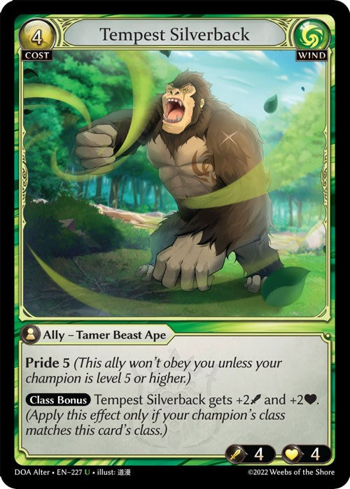 Tempest Silverback (227) [Dawn of Ashes: Alter Edition] Foil