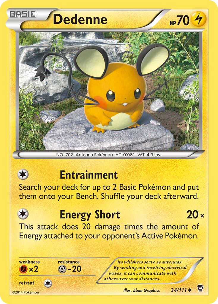 Dedenne (34/111) [XY: Furious Fists] | Silver Goblin