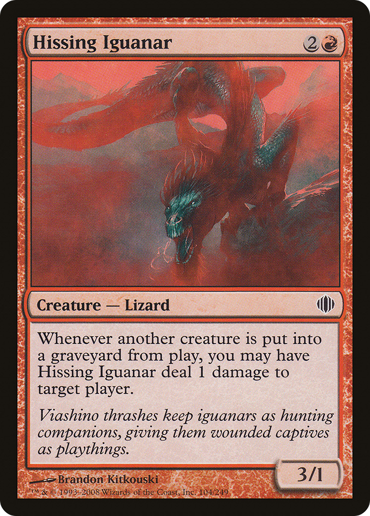 Hissing Iguanar [Shards of Alara] | Silver Goblin