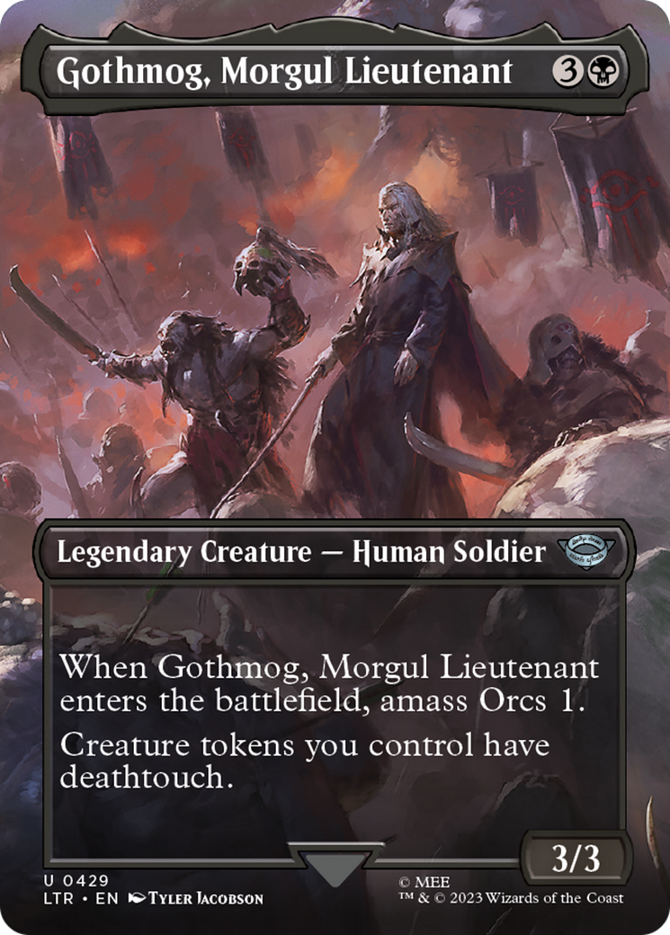 Gothmog, Morgul Lieutenant (Borderless Alternate Art) [The Lord of the Rings: Tales of Middle-Earth] | Silver Goblin