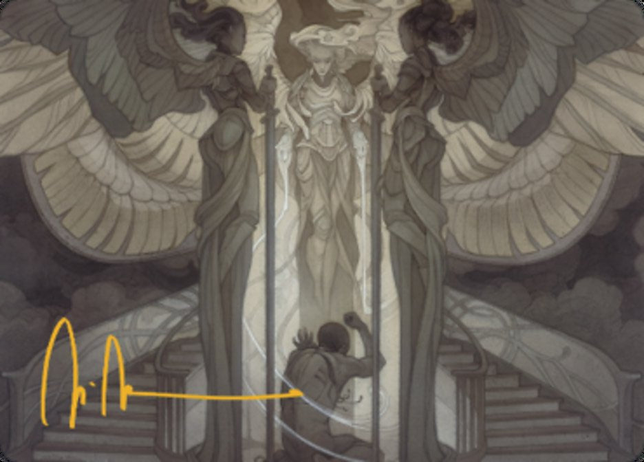 Prayer of Binding Art Card (Gold-Stamped Signature) [Dominaria United Art Series]