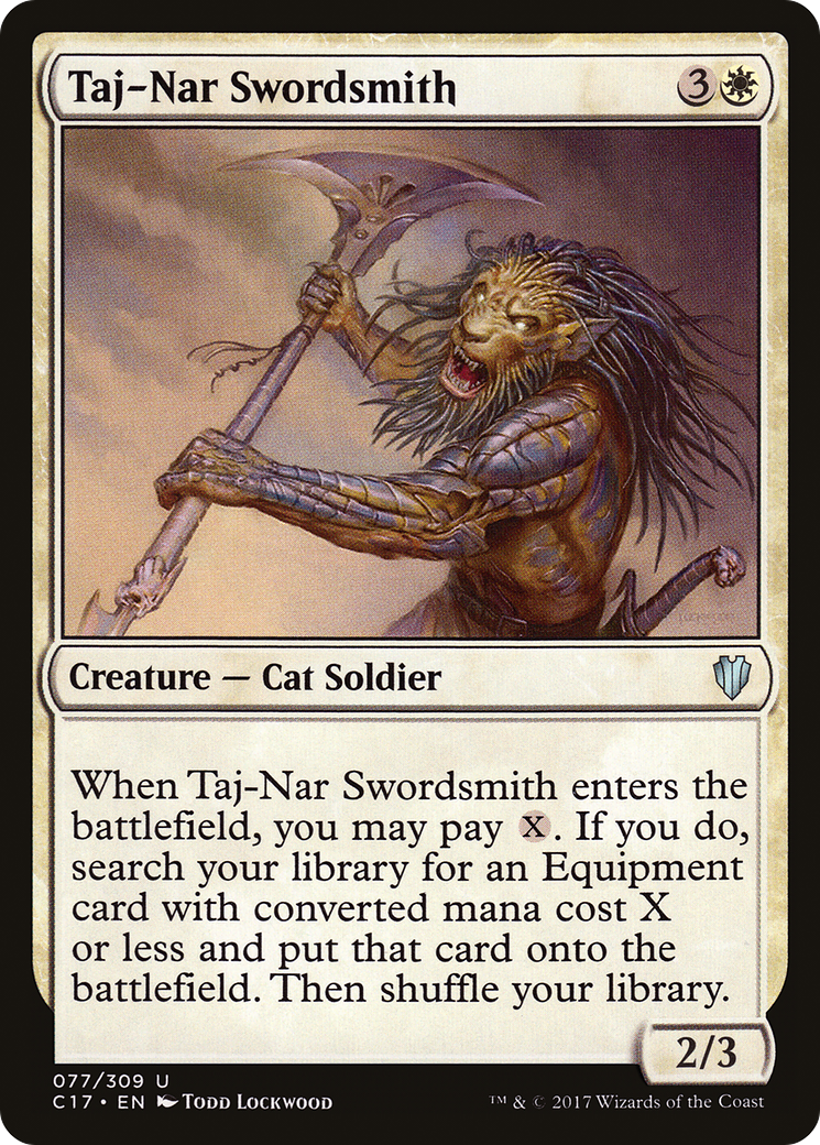 Taj-Nar Swordsmith [Commander 2017] | Silver Goblin