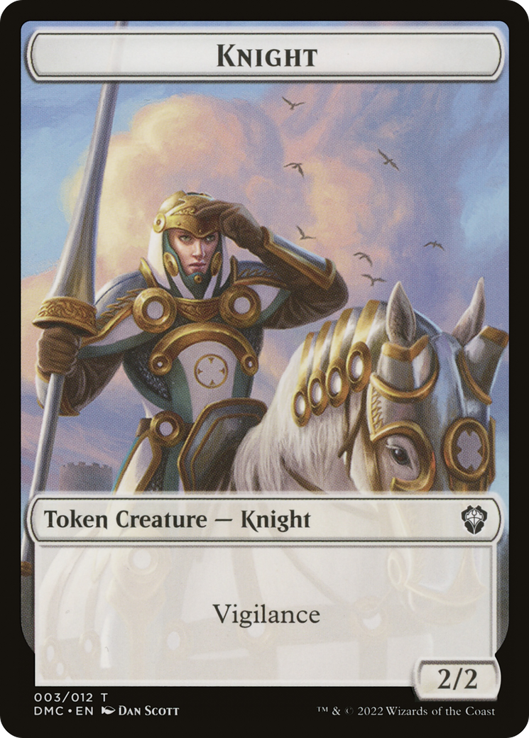 Knight Token [Dominaria United Commander Tokens] | Silver Goblin